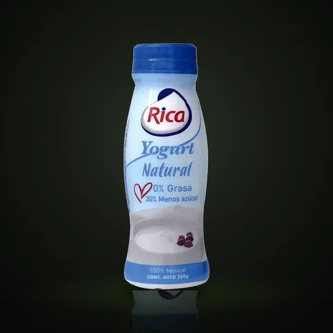 Yogurt Rica Bebible Natural 250G 8 Oz